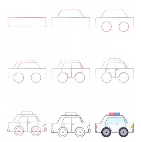 Dibujos de Coche de policía