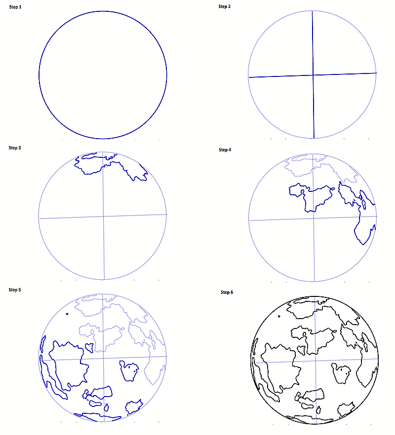 Dibujos de El bosquejo de la Tierra