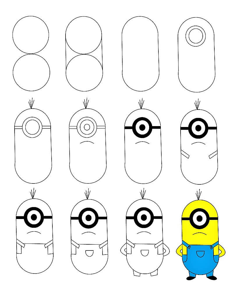 Dibujos de Minion - un ojo