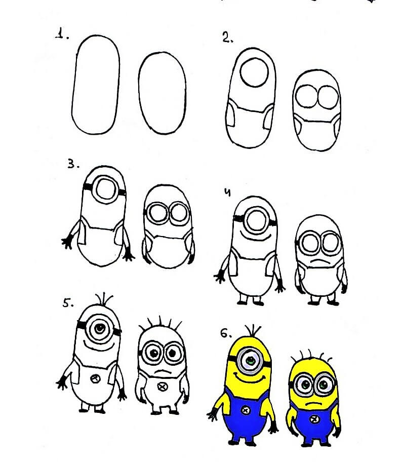 Dibujos de Pareja de Minions