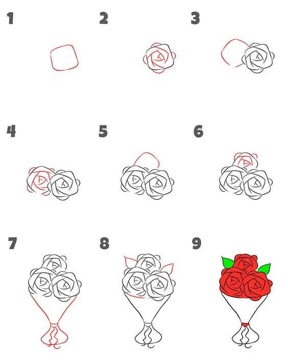 Dibujos de Una rosa - Idea 13