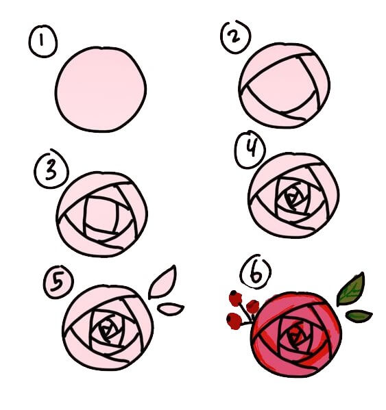 Dibujos de Una rosa - Idea 14