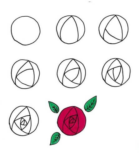 Dibujos de Una rosa - Idea 17