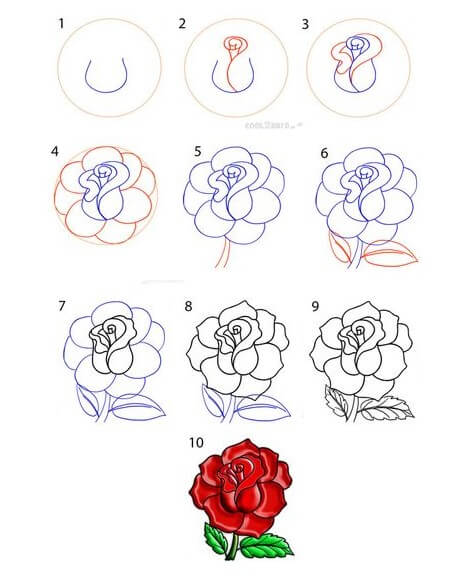 Dibujos de Una rosa - Idea 19