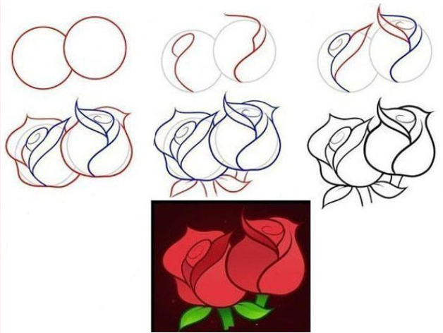 Dibujos de Una rosa - Idea 3