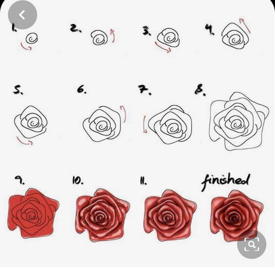 Dibujos de Una rosa - Idea 36