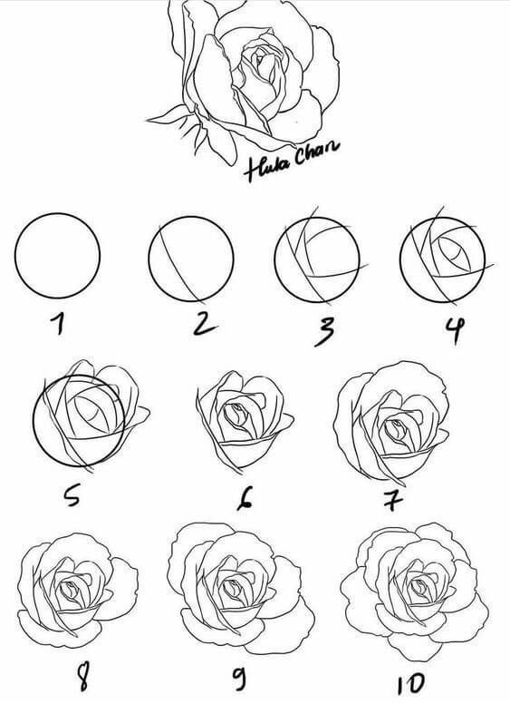 Dibujos de Una rosa - Idea 38