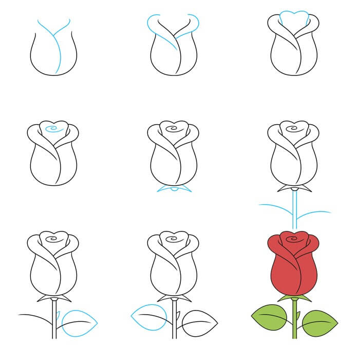 Dibujos de Una rosa - Idea 43