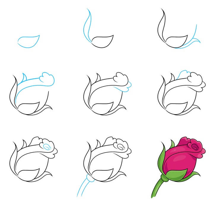 Dibujos de Una rosa - Idea 47