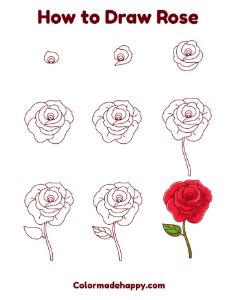 Dibujos de Una rosa - Idea 5