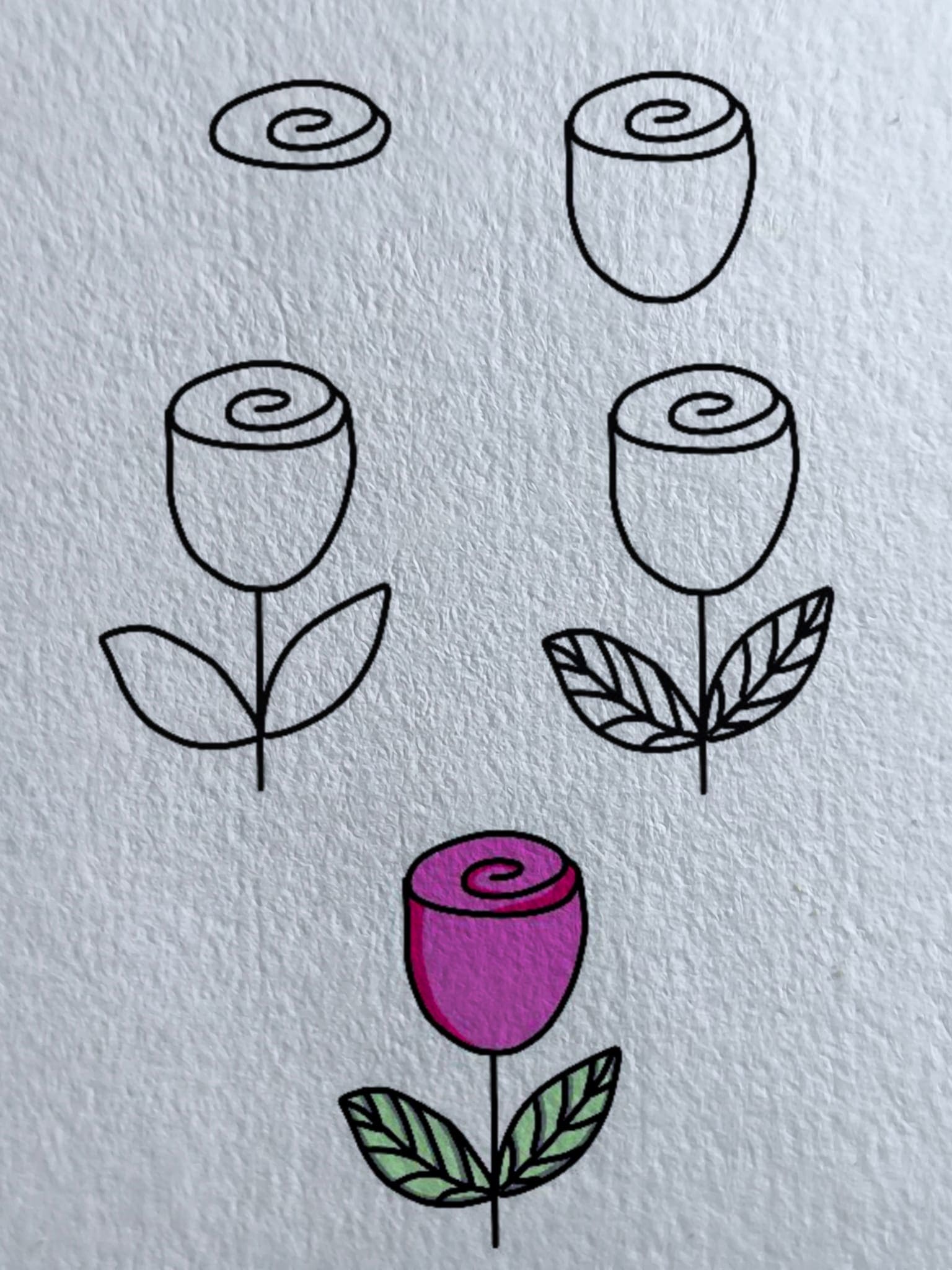 Dibujos de Una rosa - Idea 53