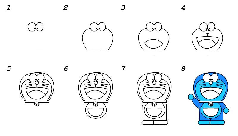 Dibujos de Doraemon sencillo