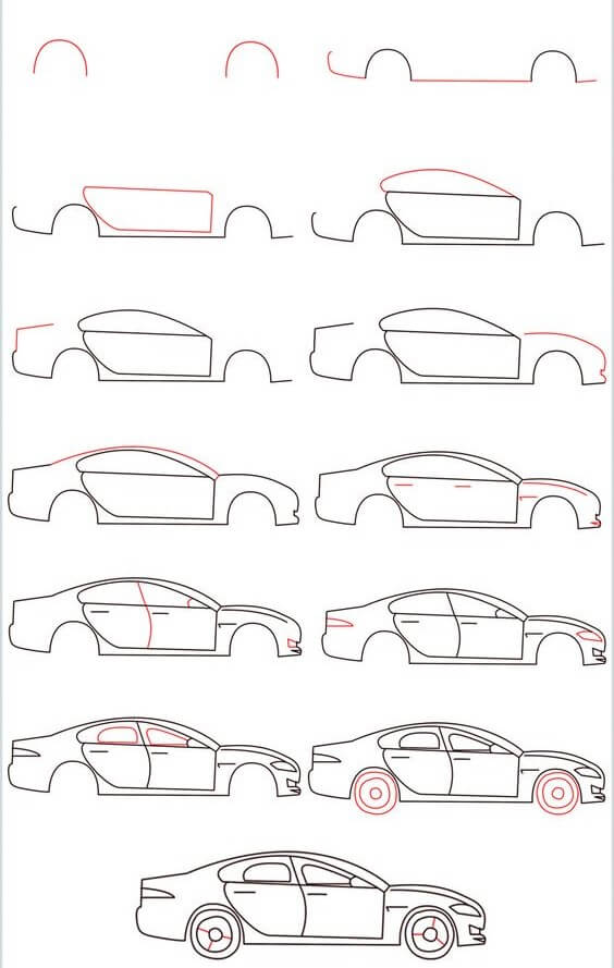 Dibujos de Un coche - Idea 7