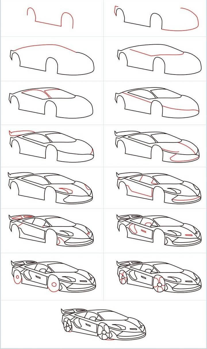 Dibujos de Un coche - Idea 8