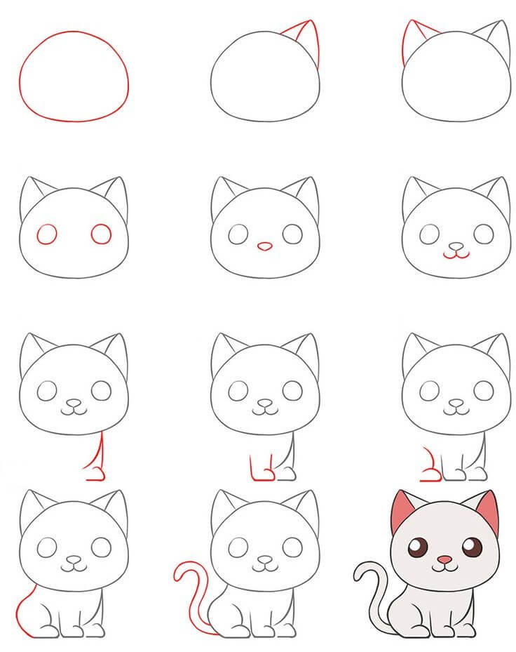 Dibujos de Un Gato – idea 23