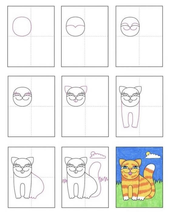 Dibujos de Un Gato – idea 41