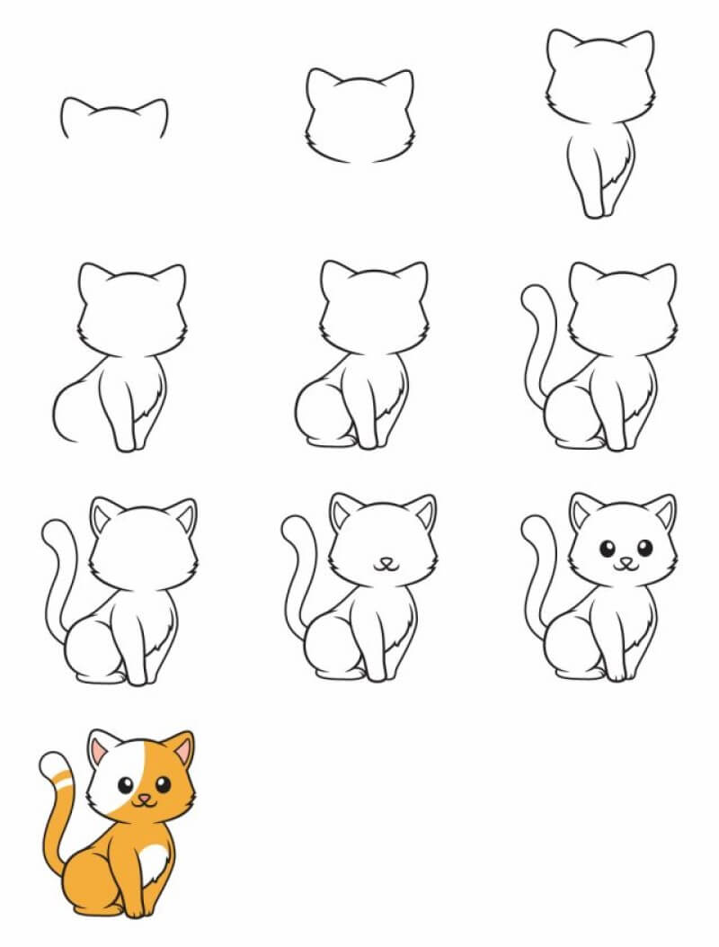 Dibujos de Un Gato – idea 8