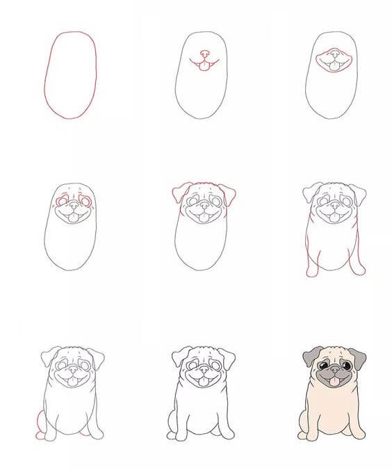 Dibujos de Un lindo bulldog