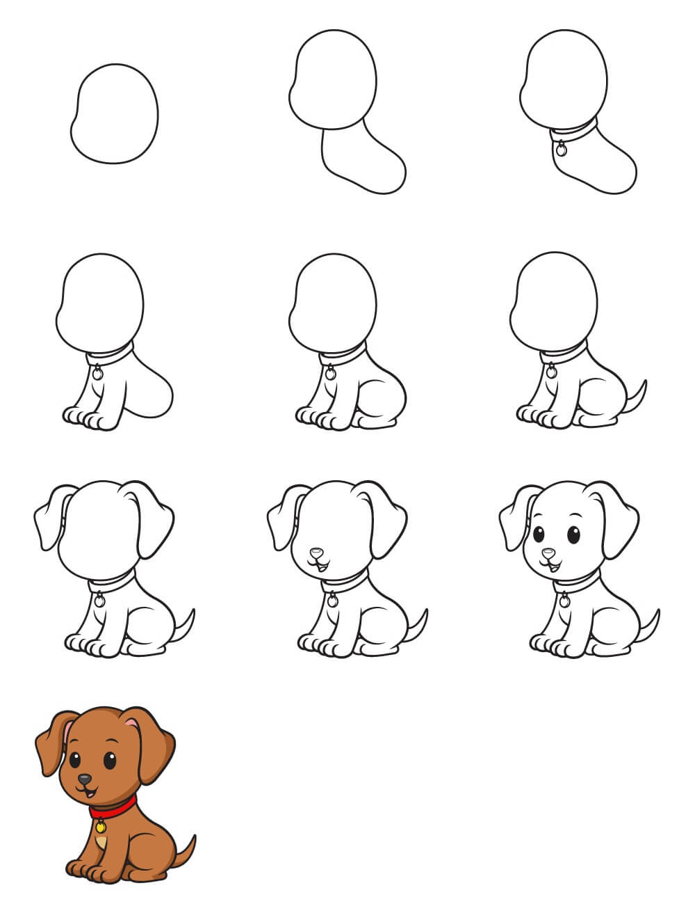 Dibujos de Un lindo perrito