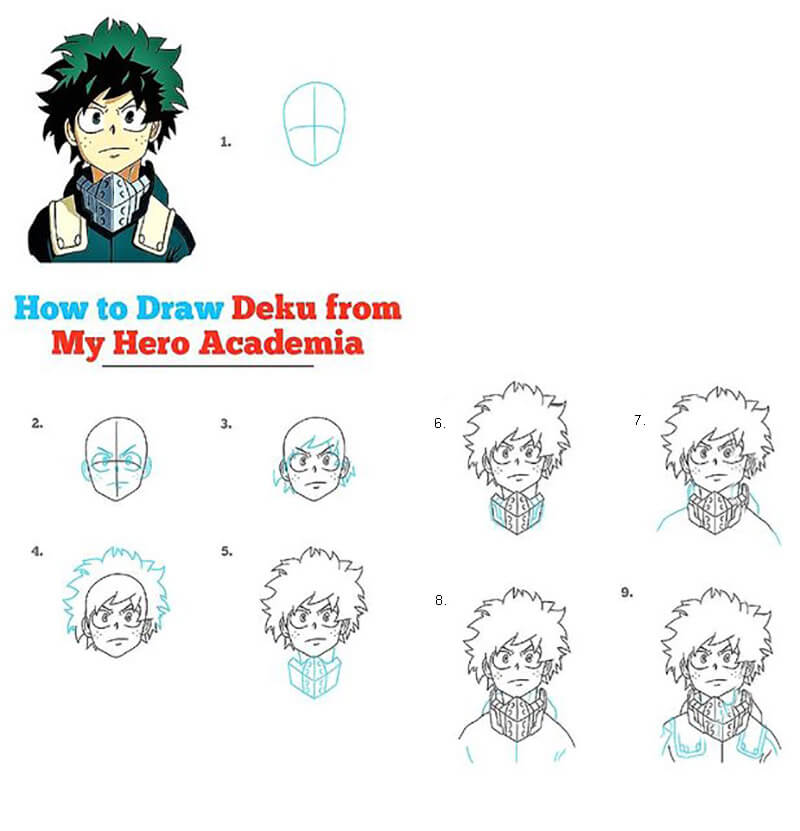 Dibujos de Deku Chibi