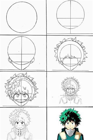 Dibujos de Bosquejo de Izuzu Midoriya