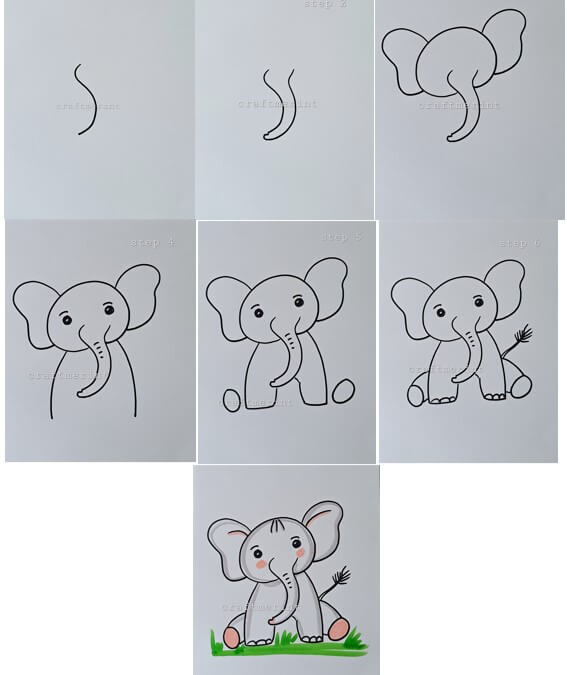 Dibujos de Elefante – Idea 88