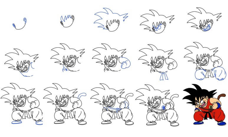 Dibujos de Goku - Idea 17