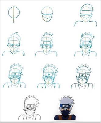 Dibujos de Kakashi Hatake - Idea 1