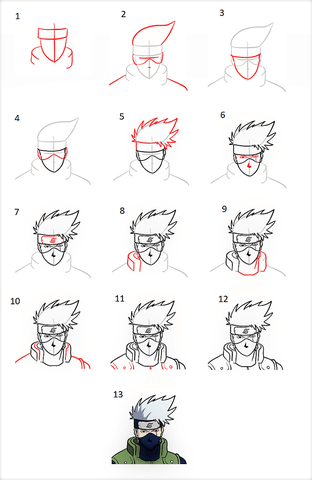 Dibujos de Kakashi Hatake - Idea 13