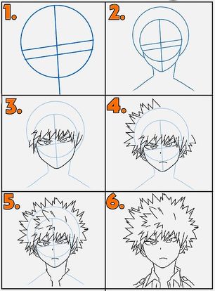 Dibujos de Katsuki Bakugo - Idea 11