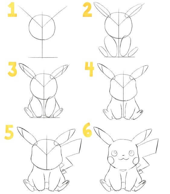 Dibujos de Pikachu - Idea 10