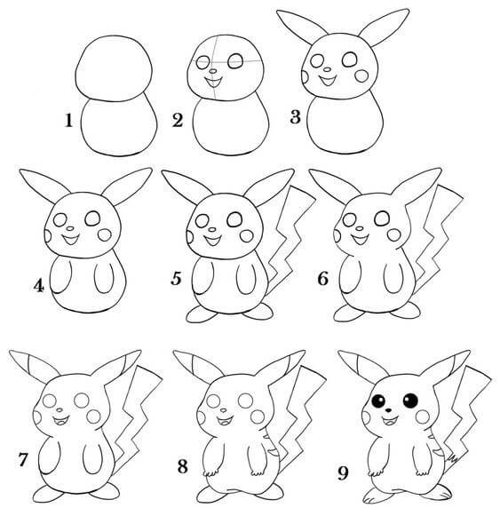 Dibujos de Pikachu - Idea 23