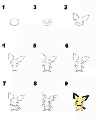 Dibujos de Pokémon Pikachu