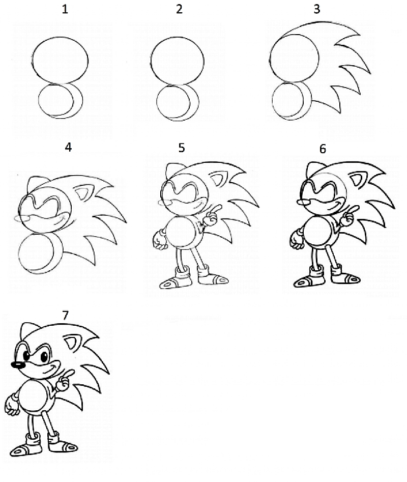 Dibujos de Sonic - Idea 11