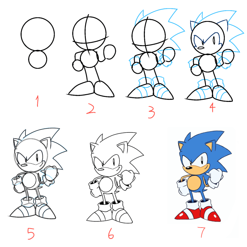 Dibujos de Sonic - Idea 6