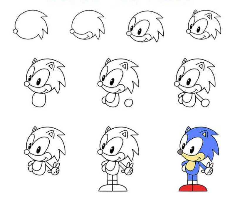 Dibujos de Sonic - Idea 8