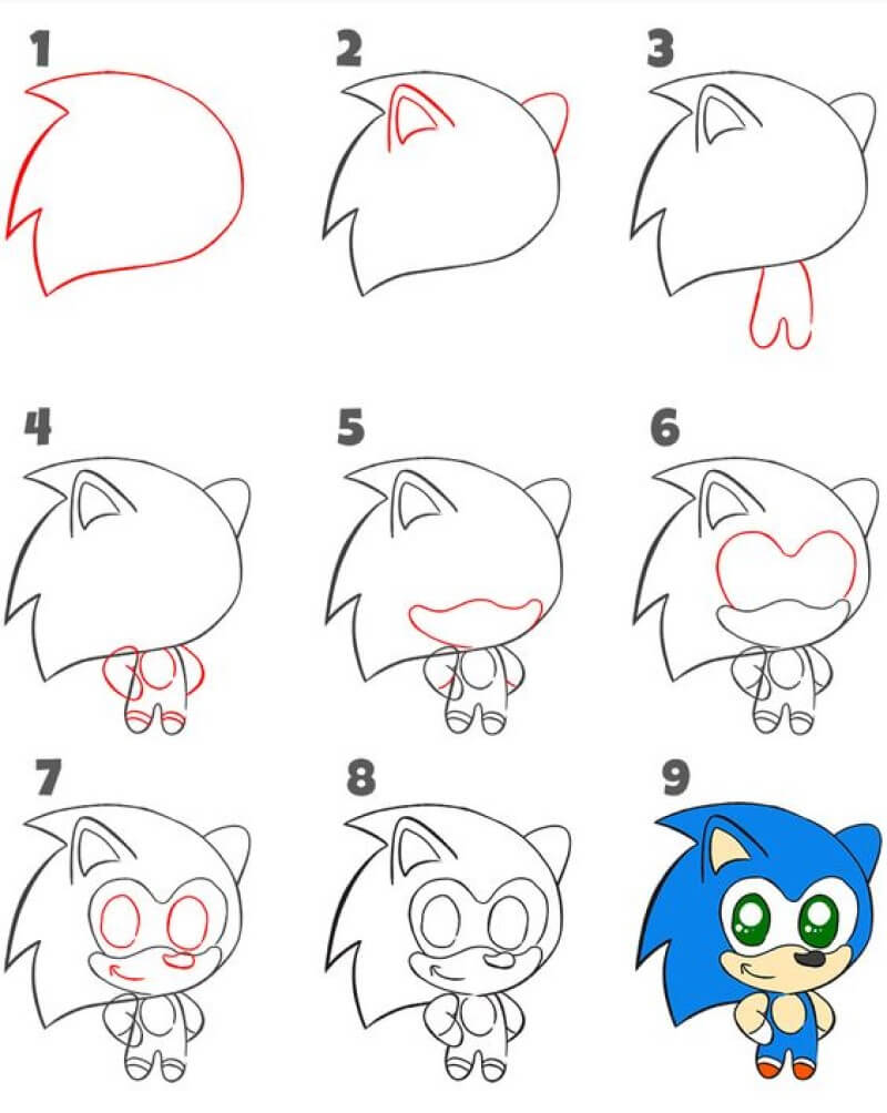 Dibujos de Sonic - Idea 9