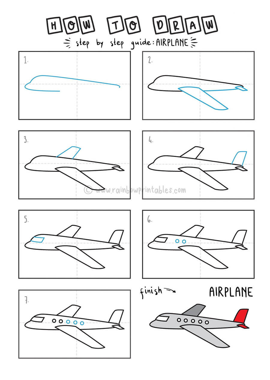 Dibujos de Un avión - Idea 11