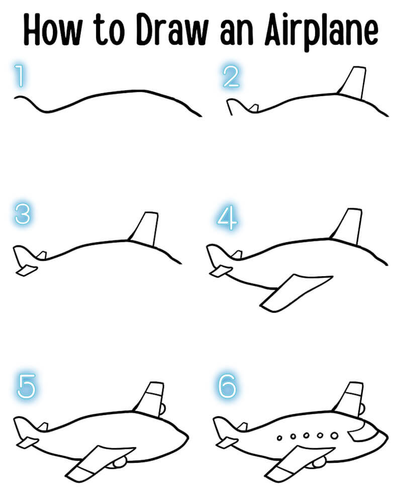 Dibujos de Un avión - Idea 14