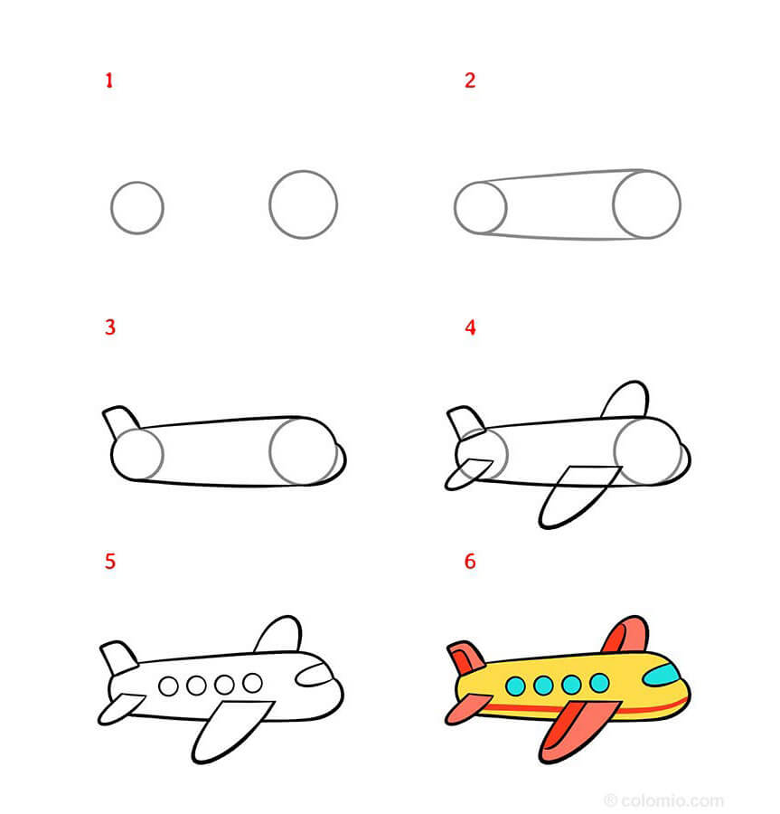 Dibujos de Un avión - Idea 7