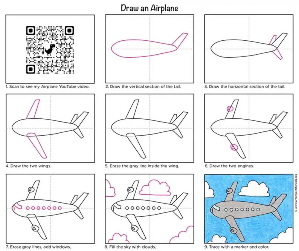 Dibujos de Un avión - Idea 9