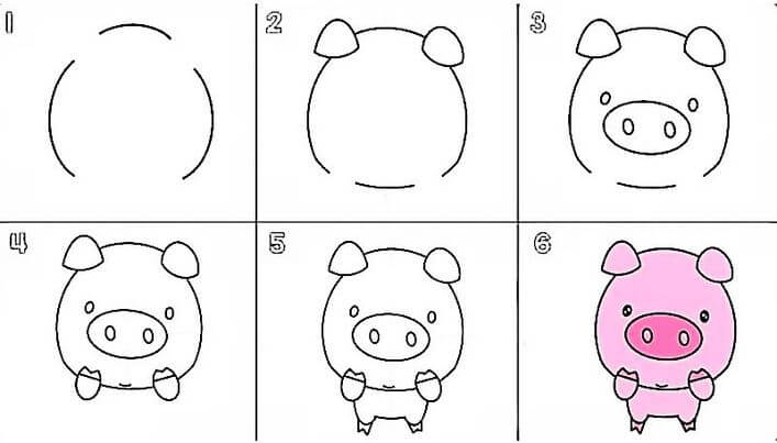 Dibujos de Un cerdito