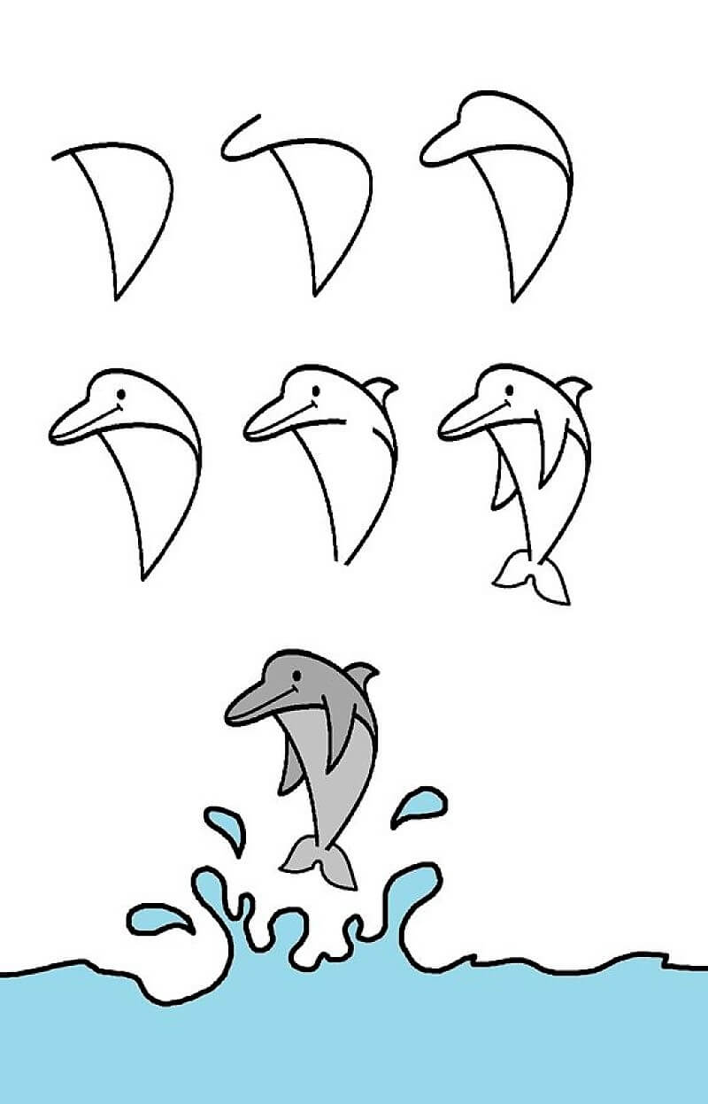 Dibujos de Delfines