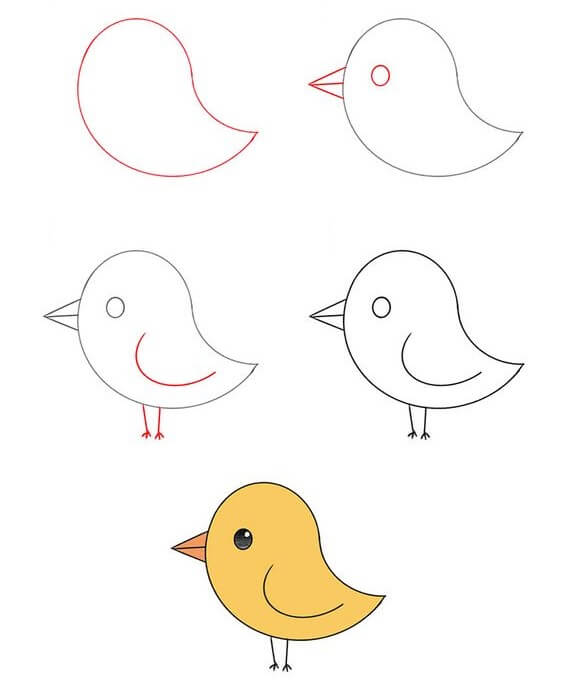 Dibujos de Un pajarito