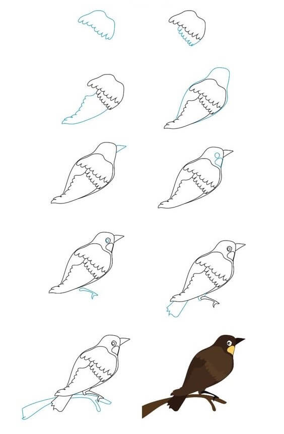 Dibujos de Un pájaro - Idea 15