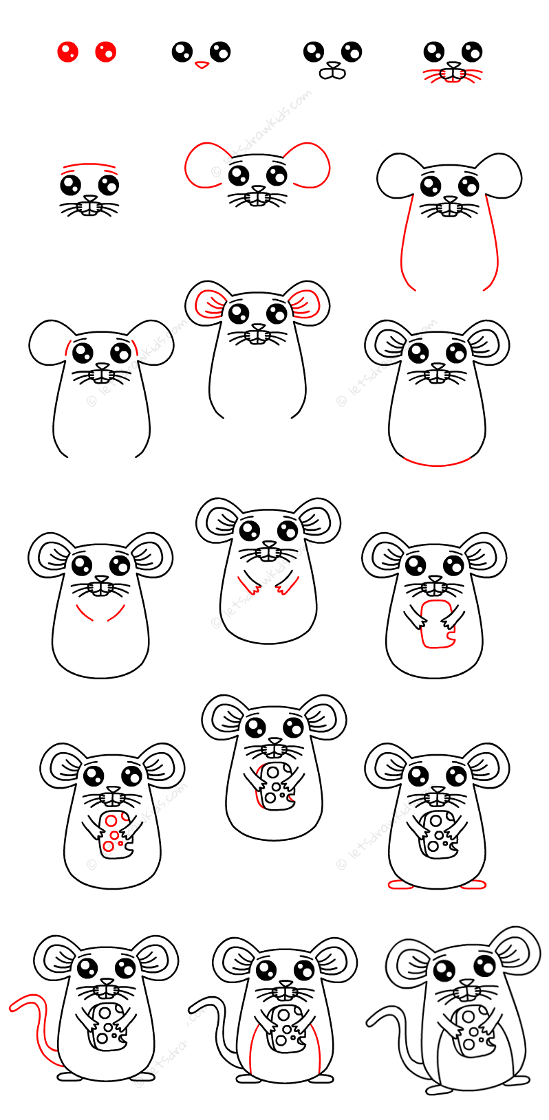 Dibujos de Un Raton Kawaii – Idea 25