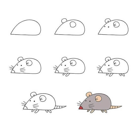 Dibujos de Un simple ratón