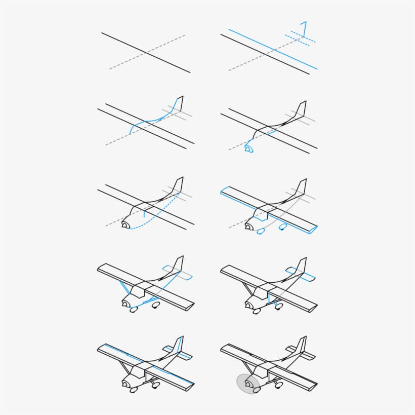 Dibujos de Un viejo avión