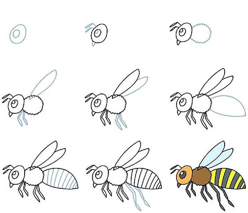 Dibujos de Una abeja - Idea 13