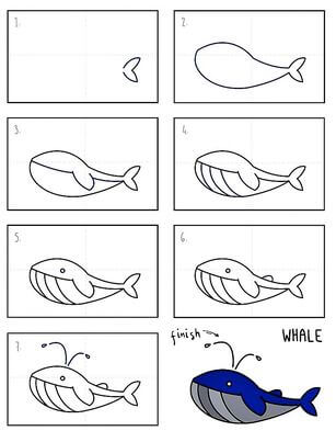 Dibujos de Una Ballena - Idea 15